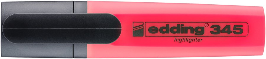 edding 345 Textmarker rot, Keilspitze 2-5 mm (Art.-Nr.: 4-345002)