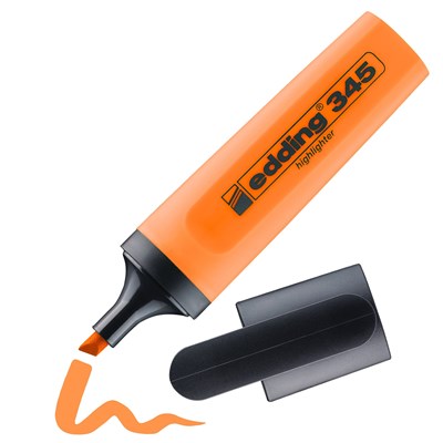 edding 345 Textmarker orange, Keilspitze 2-5 mm (Art.-Nr.: 4-345006)