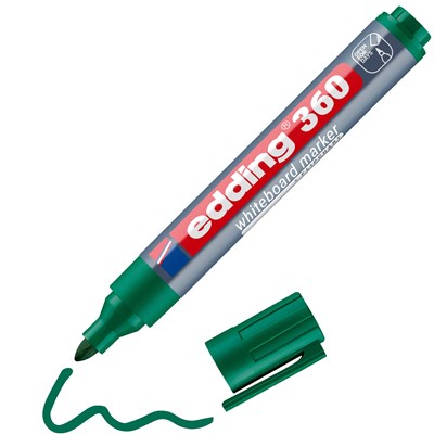 edding 360 Whiteboardmarker grün, Rundspitze 1,5-3 mm (Art.-Nr.: 4-360004)