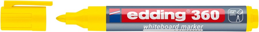edding 360 Whiteboardmarker gelb, Rundspitze 1,5-3 mm (Art.-Nr.: 4-360005)