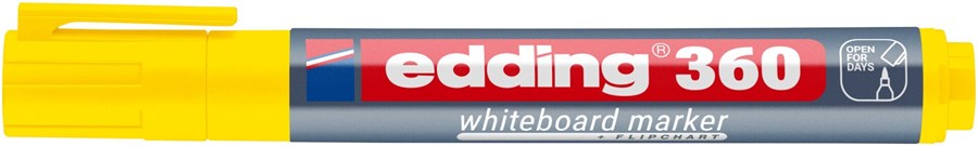 edding 360 Whiteboardmarker gelb, Rundspitze 1,5-3 mm (Art.-Nr.: 4-360005)