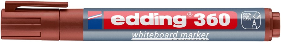 edding 360 Whiteboardmarker braun, Rundspitze 1,5-3 mm (Art.-Nr.: 4-360007)