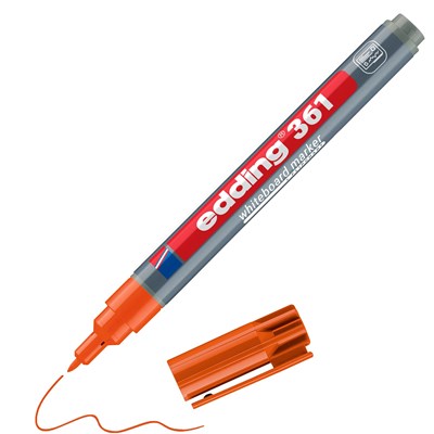 edding 361 Whiteboardmarker orange, Rundspitze 1 mm (Art.-Nr.: 4-361006)