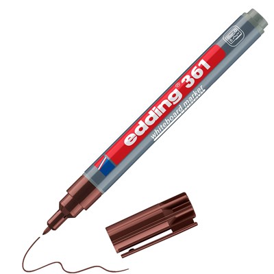 edding 361 Whiteboardmarker braun, Rundspitze 1 mm (Art.-Nr.: 4-361007)