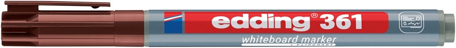 edding 361 Whiteboardmarker braun, Rundspitze 1 mm (Art.-Nr.: 4-361007)