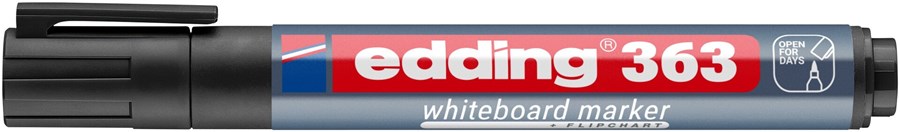 edding 363 Whiteboardmarker schwarz, Keilspitze 1-5 mm (Art.-Nr.: 4-363001)