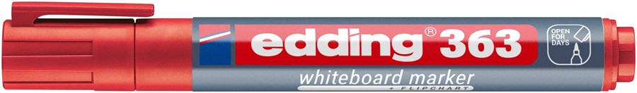 edding 363 Whiteboardmarker rot, Keilspitze 1-5 mm (Art.-Nr.: 4-363002)