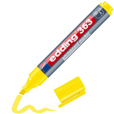 edding 363 Whiteboardmarker gelb, Keilspitze 1-5 mm (Art.-Nr.: 4-363005)