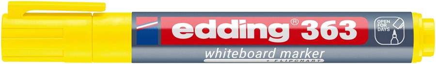 edding 363 Whiteboardmarker gelb, Keilspitze 1-5 mm (Art.-Nr.: 4-363005)