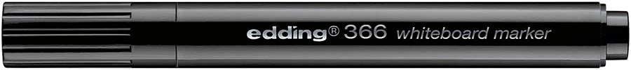 edding 366 Whiteboardmarker schwarz, Rundspitze 1 mm (Art.-Nr.: 4-366001)