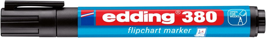 edding 380 Flipchartmarker schwarz, Rundspitze 1,5-3 mm (Art.-Nr.: 4-380001)
