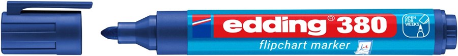 edding 380 Flipchartmarker blau, Rundspitze 1,5-3 mm (Art.-Nr.: 4-380003)