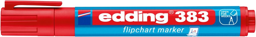 edding 383 Flipchartmarker rot, Keilspitze 1-5 mm (Art.-Nr.: 4-383002)