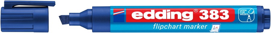 edding 383 Flipchartmarker blau, Keilspitze 1-5 mm (Art.-Nr.: 4-383003)