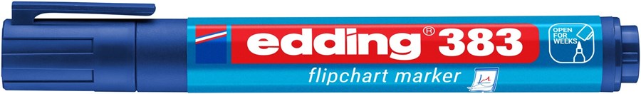 edding 383 Flipchartmarker blau, Keilspitze 1-5 mm (Art.-Nr.: 4-383003)
