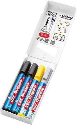 edding Flipchartmarker Set Highlight + Shading 4St (Art.-Nr.: 4-385-380-383-4)
