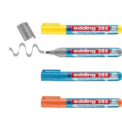 edding 385 Flipchart Effektmarker 4St Set (Art.-Nr.: 4-385-4)