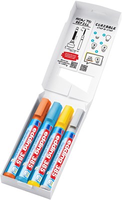 edding 385 Flipchart Effektmarker 4St Set (Art.-Nr.: 4-385-4)