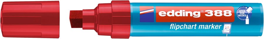 edding 388 Flipchartmarker rot, Keilspitze 4-12 mm (Art.-Nr.: 4-388002)