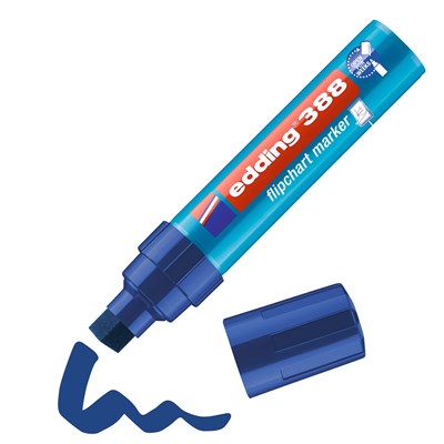 edding 388 Flipchartmarker blau, Keilspitze 4-12 mm (Art.-Nr.: 4-388003)