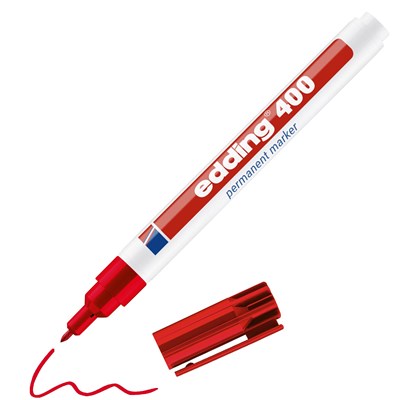 edding 400 Permanentmarker rot, Rundspitze 1 mm (Art.-Nr.: 4-400002)