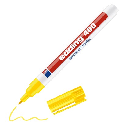 edding 400 Permanentmarker gelb, Rundspitze 1 mm (Art.-Nr.: 4-400005)