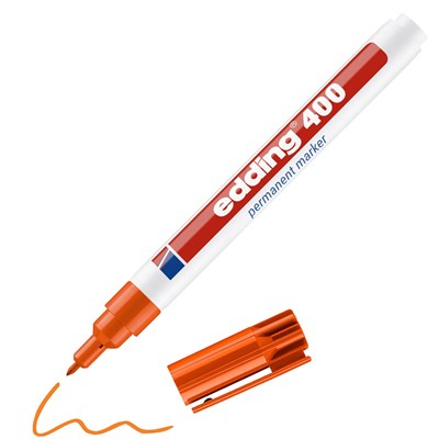 edding 400 Permanentmarker orange, Rundspitze 1 mm (Art.-Nr.: 4-400006)