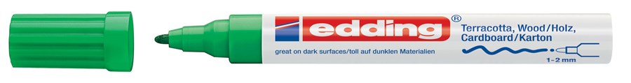 edding 4040 Mattlackmarker grün, Rundspitze 1-2 mm (Art.-Nr.: 4-4040004)