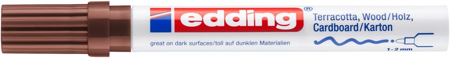 edding 4040 Mattlackmarker braun, Rundspitze 1-2 mm (Art.-Nr.: 4-4040007)