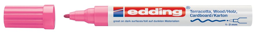 edding 4040 Mattlackmarker rosa, Rundspitze 1-2 mm (Art.-Nr.: 4-4040009)