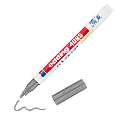 edding 4085 Kreidemarker Silber, Rundspitze 1-2 mm (Art.-Nr.: 4-4085054)