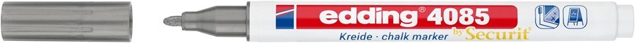 edding 4085 Kreidemarker Silber, Rundspitze 1-2 mm (Art.-Nr.: 4-4085054)