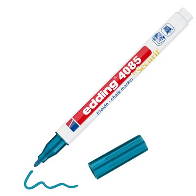 edding 4085 Kreidemarker blau-metallic, Rundspitze 1-2 mm (Art.-Nr.: 4-4085073)