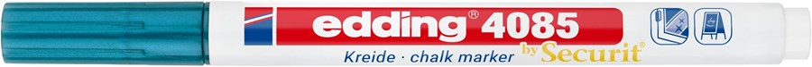 edding 4085 Kreidemarker blau-metallic, Rundspitze 1-2 mm (Art.-Nr.: 4-4085073)