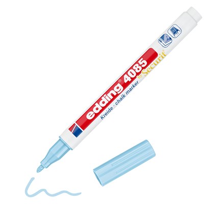 edding 4085 Kreidemarker pastellblau, Rundspitze 1-2 mm (Art.-Nr.: 4-4085139)