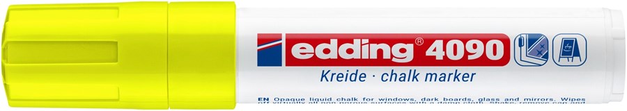 edding 4090 Kreidemarker Neongelb, Keilspitze 4-15 mm (Art.-Nr.: 4-4090065)