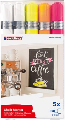 edding 4095 Kreidemarker 5er Set sortiert, Rundspitze 2-3 mm (Art.-Nr.: 4-4095-5999)