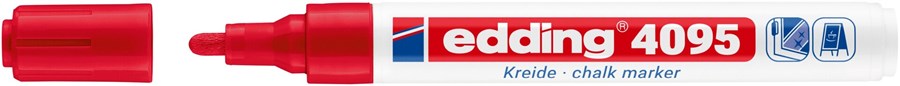 edding 4095 Kreidemarker rot, Rundspitze 2-3 mm (Art.-Nr.: 4-4095002)