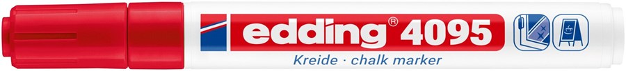 edding 4095 Kreidemarker rot, Rundspitze 2-3 mm (Art.-Nr.: 4-4095002)