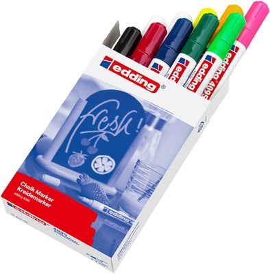 edding 4095 Kreidemarker 10er Set sortiert, Rundspitze 2-3 mm (Art.-Nr.: 4-4095999)