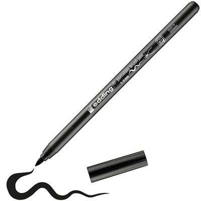 edding 4200 Porzellanpinselstift schwarz, Pinselspitze 1-4 mm (Art.-Nr.: 4-4200001)
