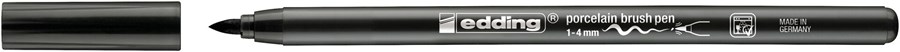 edding 4200 Porzellanpinselstift schwarz, Pinselspitze 1-4 mm (Art.-Nr.: 4-4200001)