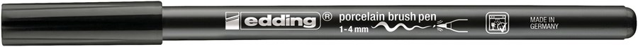 edding 4200 Porzellanpinselstift schwarz, Pinselspitze 1-4 mm (Art.-Nr.: 4-4200001)