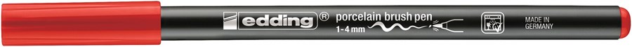 edding 4200 Porzellanpinselstift rot, Pinselspitze 1-4 mm (Art.-Nr.: 4-4200002)
