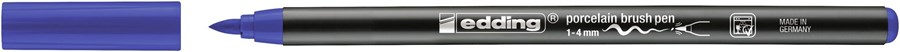 edding 4200 Porzellanpinselstift blau, Pinselspitze 1-4 mm (Art.-Nr.: 4-4200003)