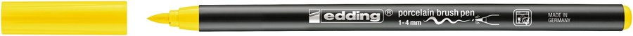 edding 4200 Porzellanpinselstift gelb, Pinselspitze 1-4 mm (Art.-Nr.: 4-4200005)