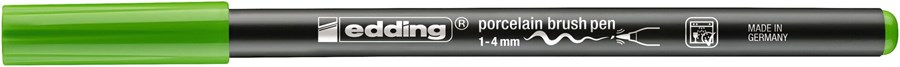edding 4200 Porzellanpinselstift hellgrün, Pinselspitze 1-4 mm (Art.-Nr.: 4-4200011)