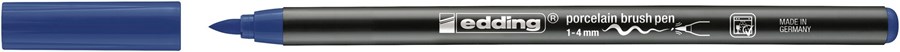 edding 4200 Porzellanpinselstift stahlblau, Pinselspitze 1-4 mm (Art.-Nr.: 4-4200017)
