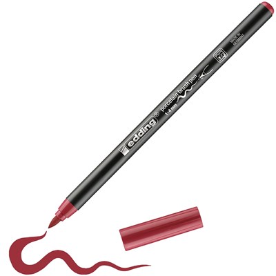 edding 4200 Porzellanpinselstift karminrot, Pinselspitze 1-4 mm (Art.-Nr.: 4-4200019)