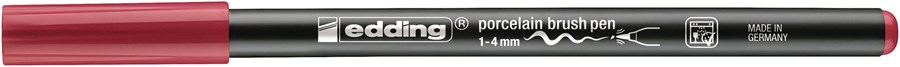 edding 4200 Porzellanpinselstift karminrot, Pinselspitze 1-4 mm (Art.-Nr.: 4-4200019)